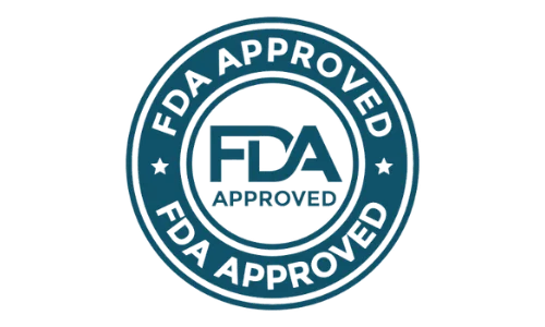 FDA registered manufacturing facility badge